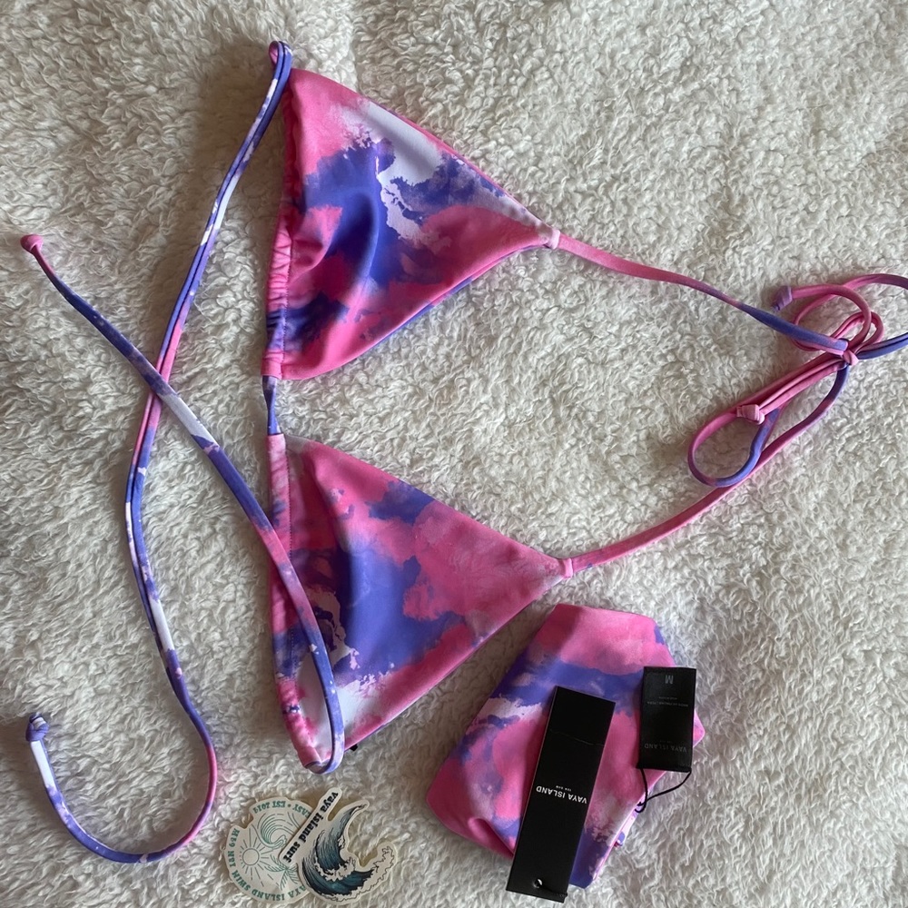 Vaya Island Pink Tie Dye Top (L)